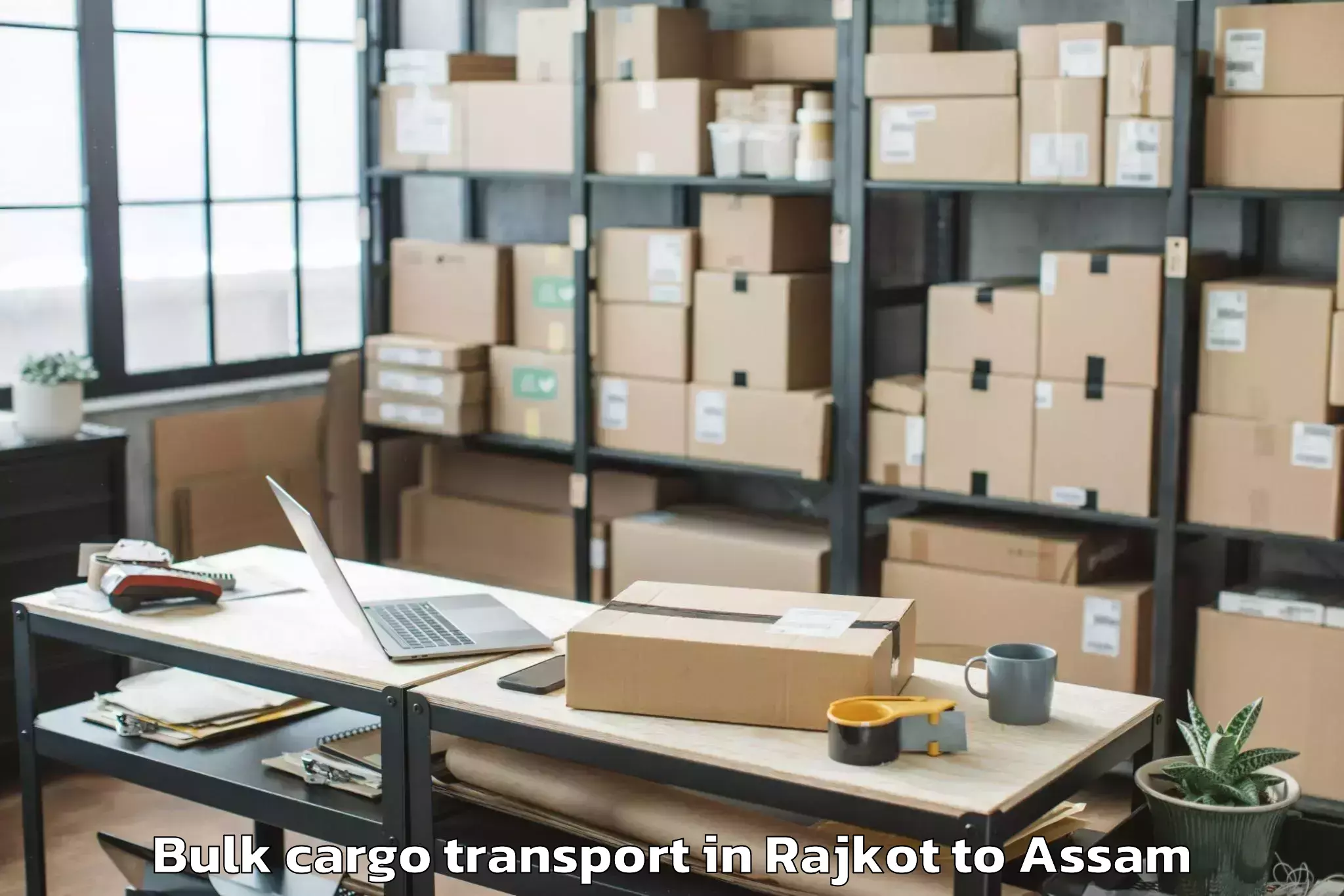 Book Rajkot to Baganpara Pt Bulk Cargo Transport Online